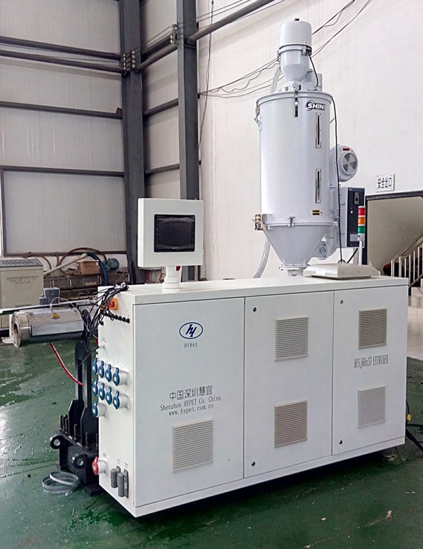 LDPE HDPE PPR ABA/ABC複合パイプ製造機械 HYSJ60/38 55kw プラスチックシングルスクリューエクストルーダー 5 熱帯
