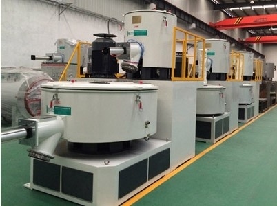 SRL 垂直PVC混合熱/冷 高速ミキサー加工 300/600L PVC製品と高填量ペレット