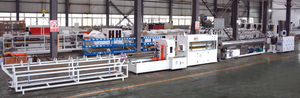 1-6インチPVCパイプ生産ラインHYZS65/132モーター45kwと出力420kg/hを持つ円形双螺旋挤出機