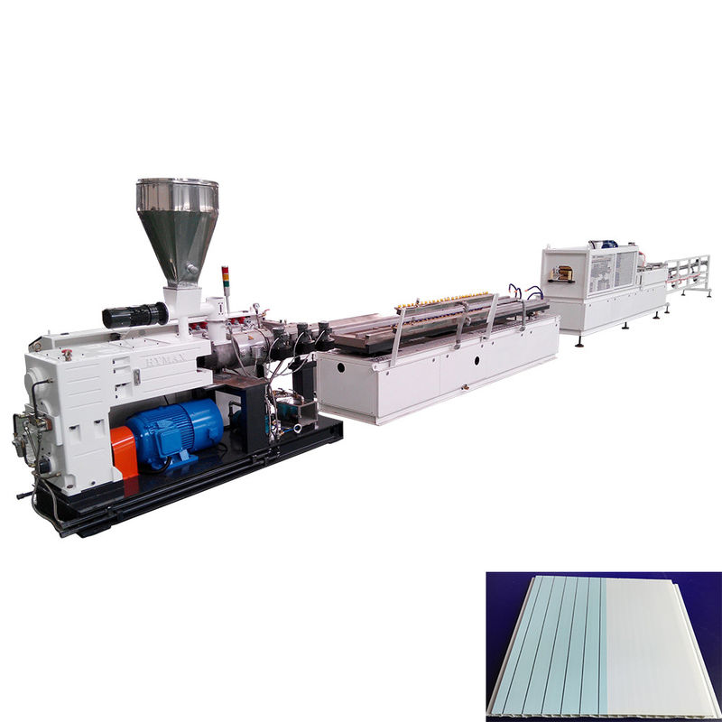 600mm インテグレテッド PVC 天井パネル 機械 WPC 天井壁パネル メーカー エクストルーダー ZS65/132